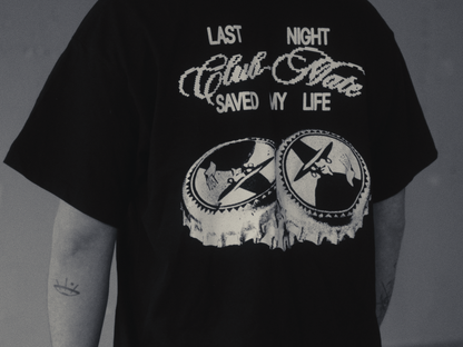 Tee-shirt - Last night Club-Mate saved my life